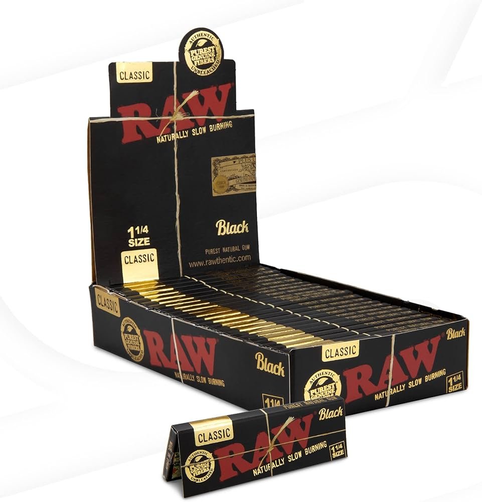 RAW Classic Black 1 1/4 (Pk50)
