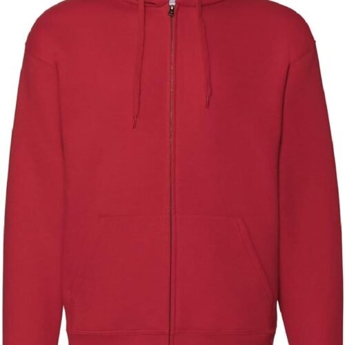 HOODIE ZIPPER RED L