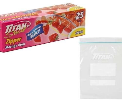 zipper storage bag (pk25)