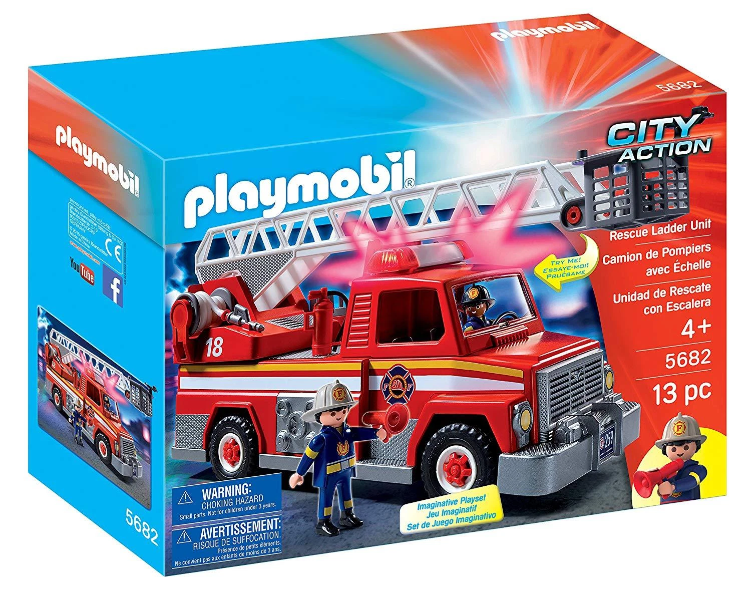 Playmobil City Action Rescue Ladder Unit 5682 (Pk/13)