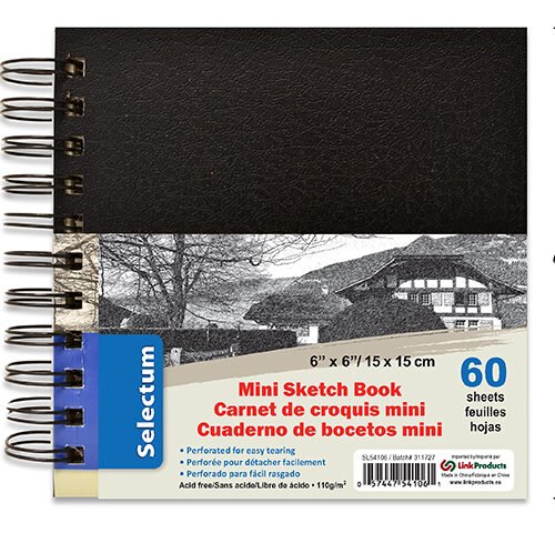 mini sketch coil ntbk 6x6" (60/sheet)