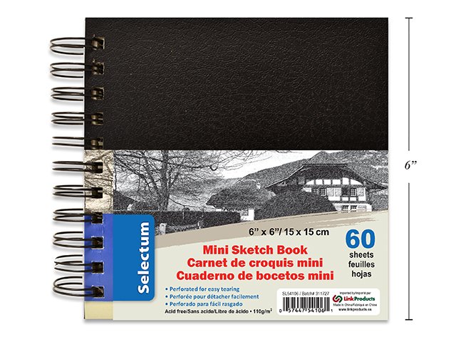mini sketch coil ntbk 6x6" (60/sheet)