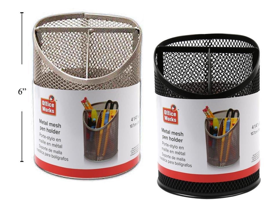 metal mesh pen holder