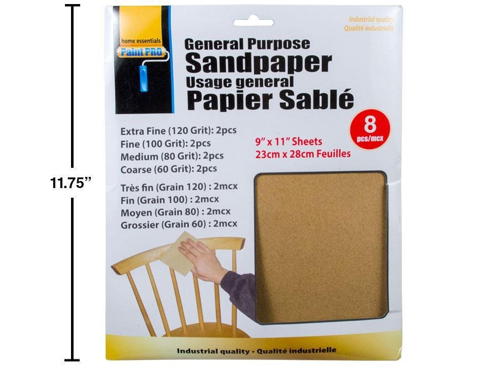 general purpose sandpaper (8pcs)