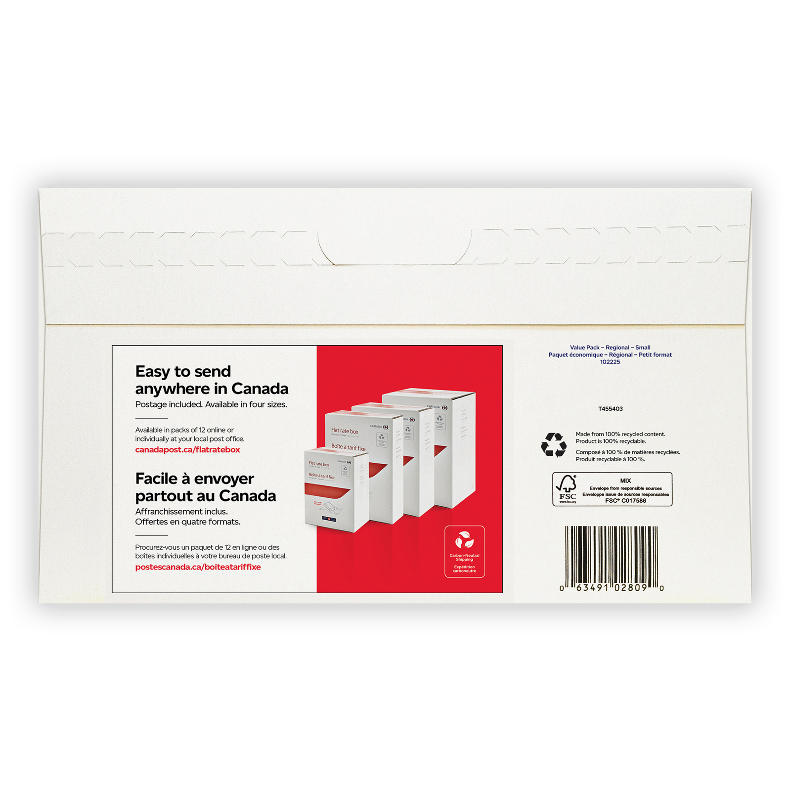 xpresspost™ prepaid envelope regional shipping value pack (4) (small)