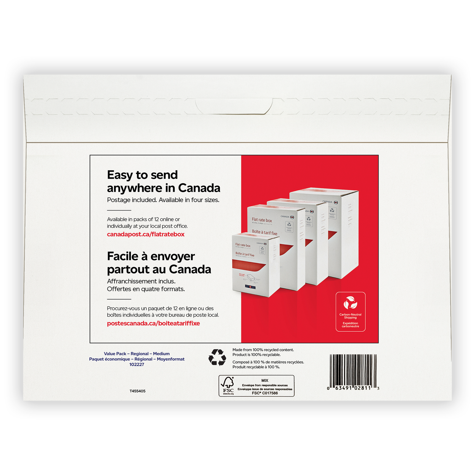 xpresspost™ prepaid envelope regional shipping value pack (4) (small)