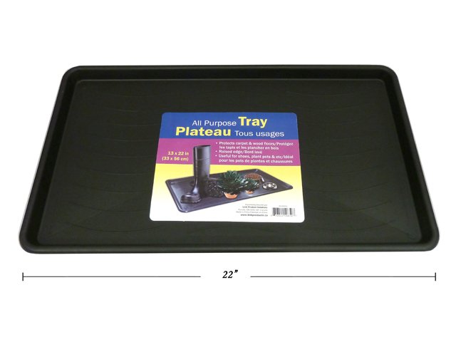 all purpose tray black (13x22in)