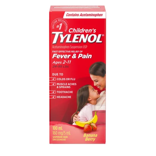 children's tylenol fever n pain banana berry flavor