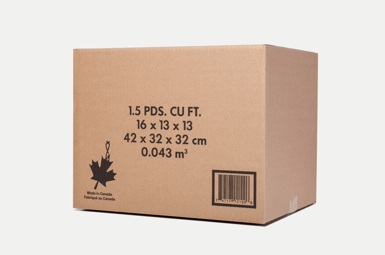 corrugated cardboard box 42x32x32cm (small) (pk/15)
