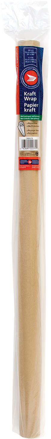 kraft parcel wrap 2 metre roll