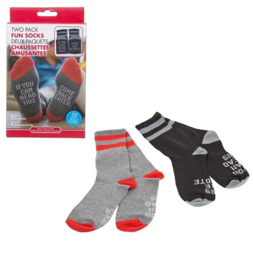 men's 2pk fun socks, 2/c, size:6 12,