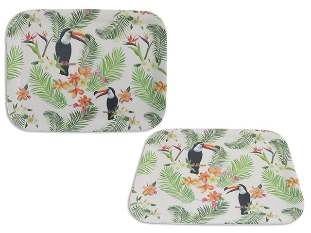 bamboo fibre toucan serving tray (13x10")