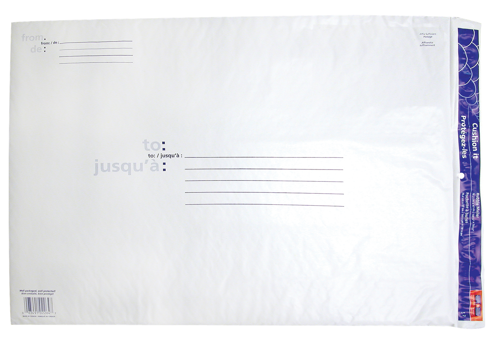 #7 poly bubble mailer 36.8 cm by 48.3 cm