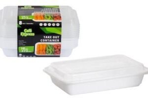 take out cont. 475ml w/lid (pk/8)