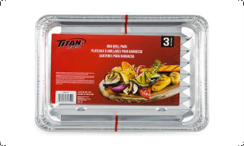 bbq grill pans (pk3)