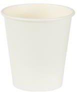 8oz white hot cups single wall (pk/25)