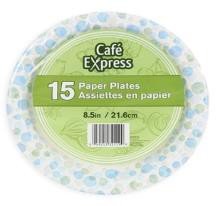 8.5" paper plates (pk15)