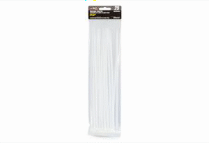 white cable ties 350mm (pk/25)