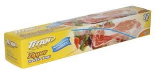 seal zipper freezer bags (pk12)