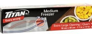 double seal medium frezer bag (pk20)