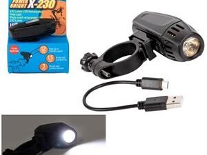 cyclepro front light, 230lm (usb recharge)