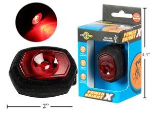 cyclepro rechargeable rear light, 7lm (usb recharge)