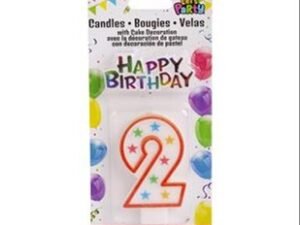 #2 birthday candle set