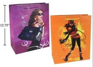 paper t large hot stamp gift bag