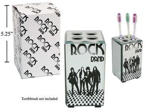 4.75" glass toothbrush holder