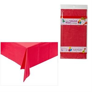 plastic tablecloth red (54x108)