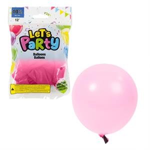 12"helium quality balloon, pink (pk/10)