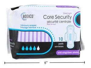 bodico night pads w/wings (pk10)