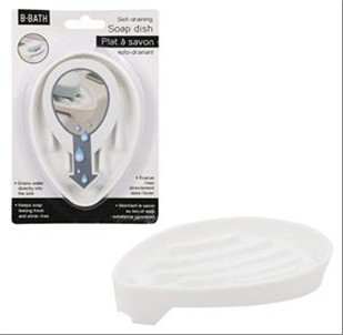 self draining soap dish