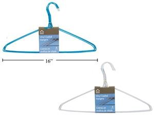 vinyl coated hangers (pk/4)