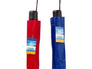 rain guard folding umbrella w/pouch