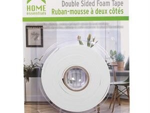 dbl sided foam tape, 1/2" x 120'