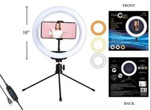 podcaster webcaster pro ring light kit 10"