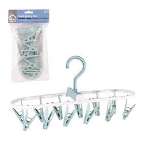 foldable laundry drying rack w/12 pegs