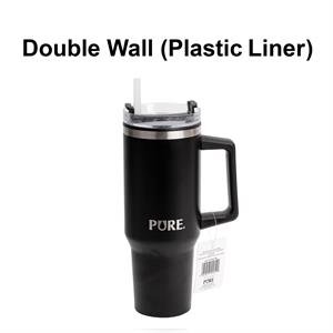 dbl wall tumbler w/straw