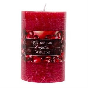 4" scented pillar pomengranate