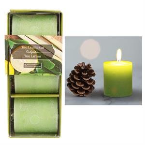 2" scented pillar lemongrass (pk3)
