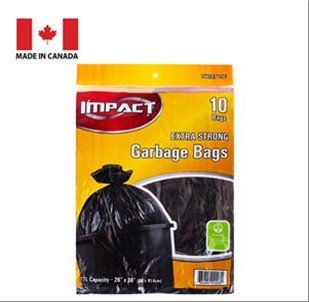 26x36" outdoor garbage bags black