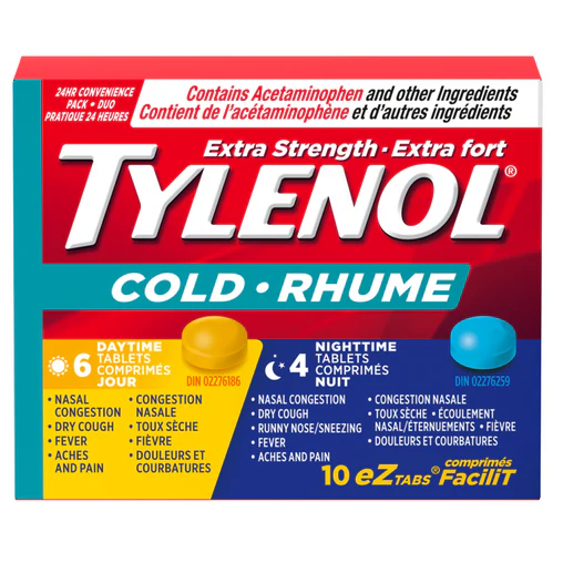 tylenol extra strength cold (10 ez tabs) (night)