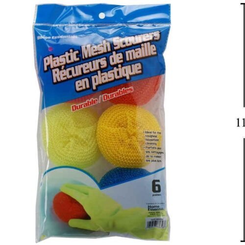 plastic scourers (pk/6)