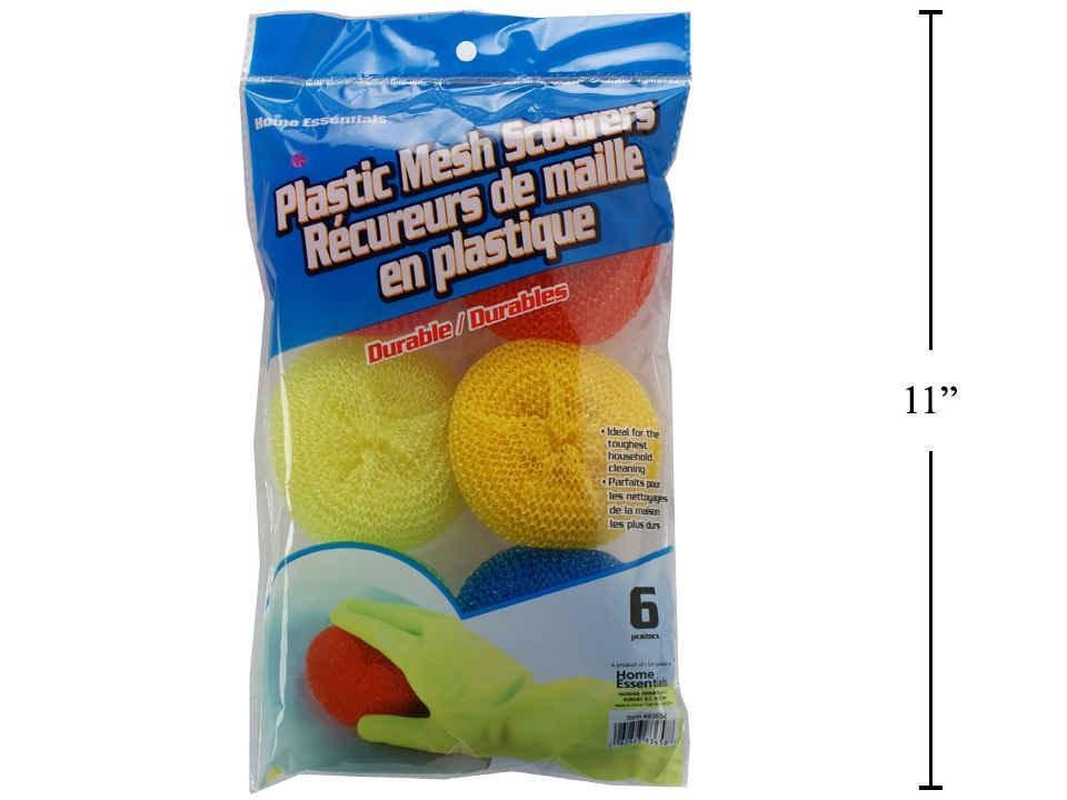 plastic scourers (pk/6)