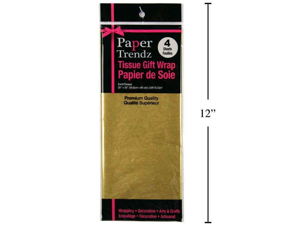 tissue paper, gold 20"x26" (10 sheet)