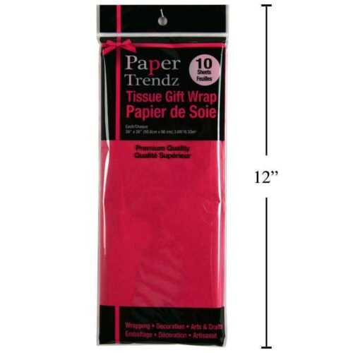 tissue paper, black 20"x26" (10 sheet)