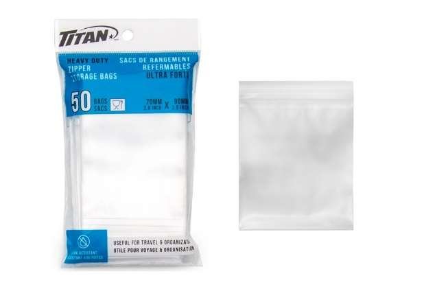 hd zipper storage bags 7x9cm (pk/50)