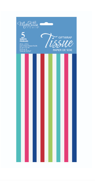 MB Tissue Multi Coloured Stripe (5-Sheet)