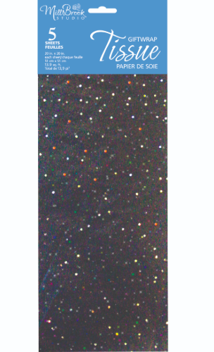 MB Tissue Sequin Black (5-Sheet)